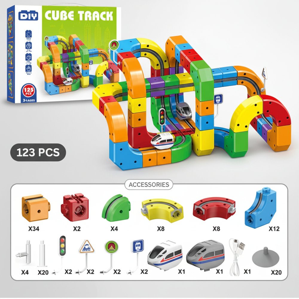 Magnetic Cube Track Set