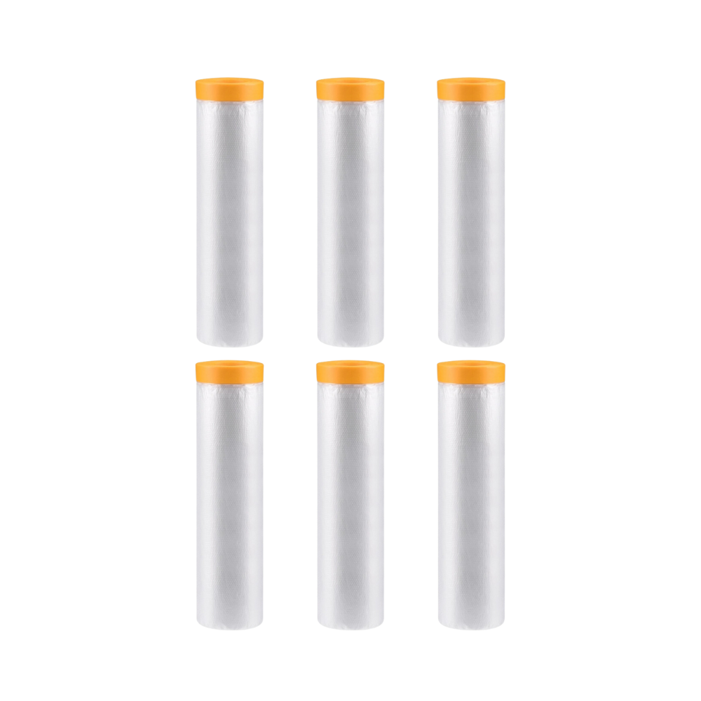 Pre-Taped Masking Film (6 Rolls)