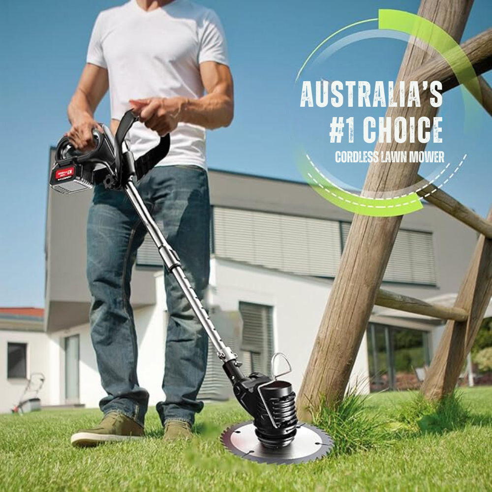 3-in-1 Cordless Lawn Mower (With 16 Blades + 2 Batteries)