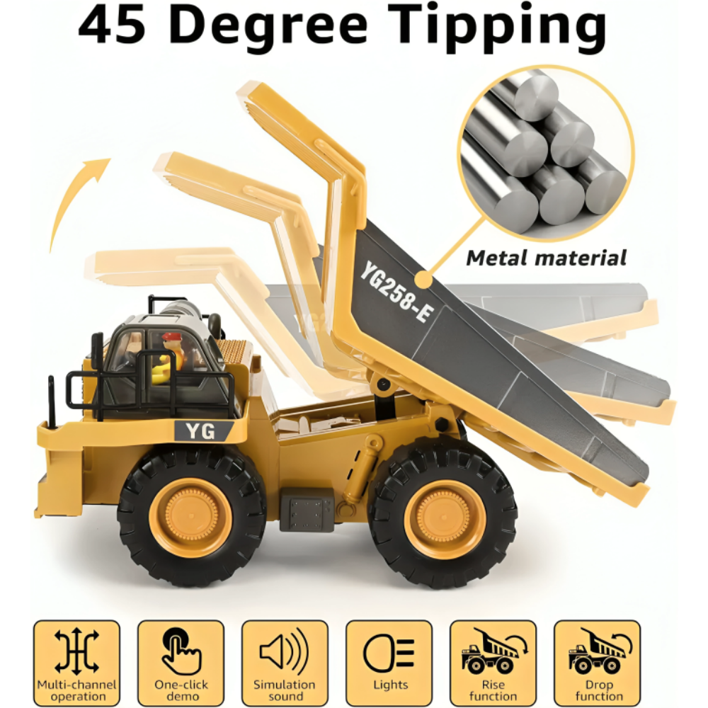 Remote-Controlled Construction Machinery Toys