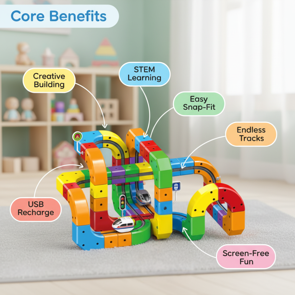 Magnetic Cube Track Set