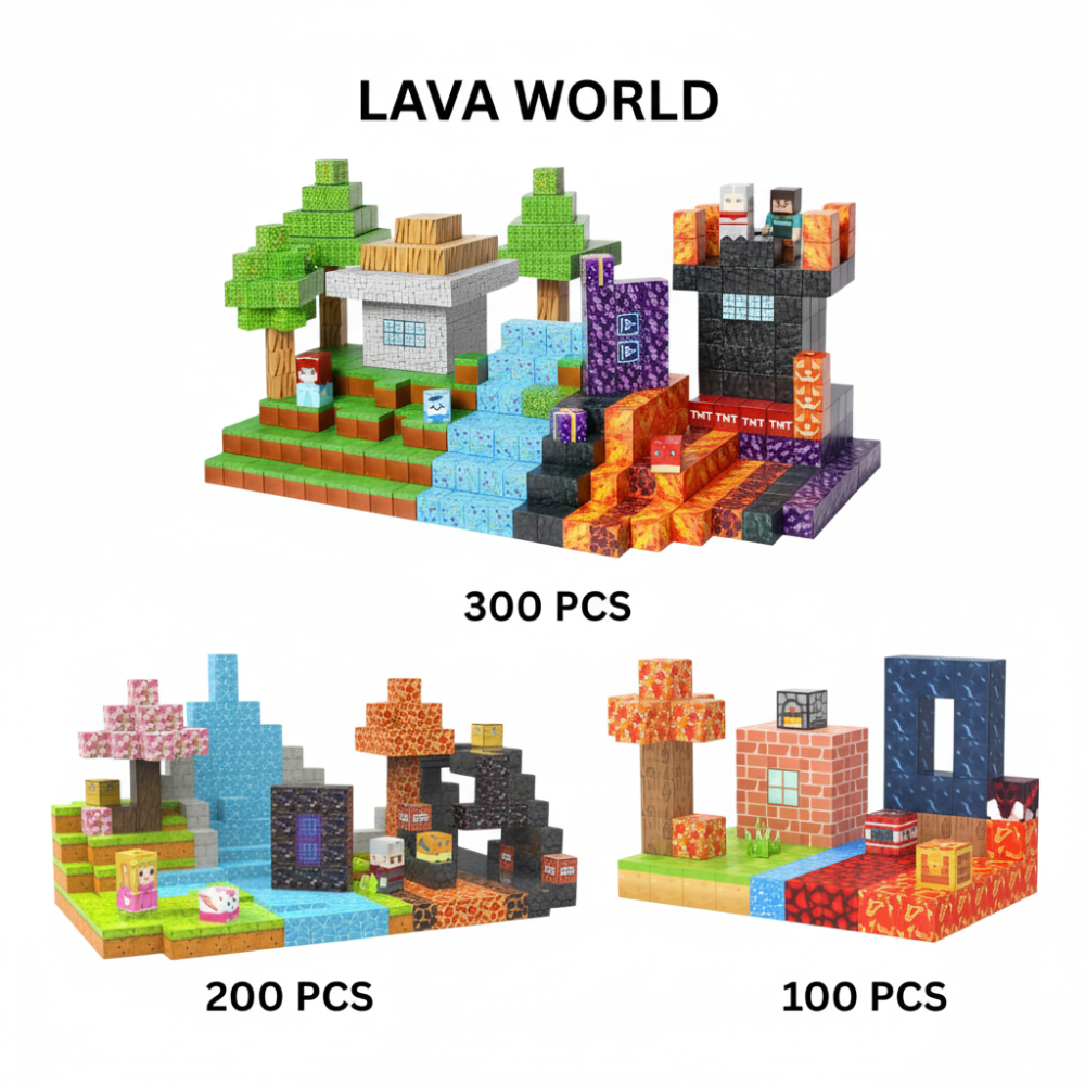 Minecraft Magnetic Blocks Set