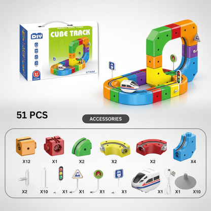 Magnetic Cube Track Set