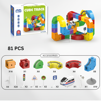 Magnetic Cube Track Set