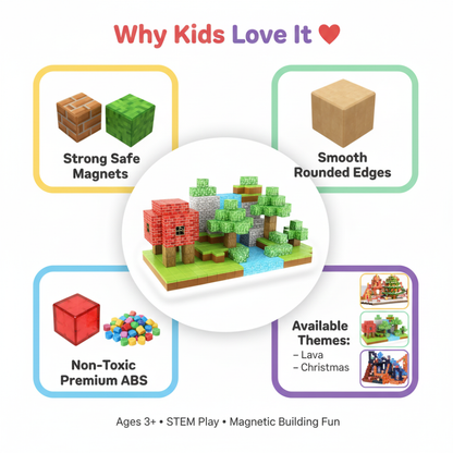 Minecraft Magnetic Blocks Set