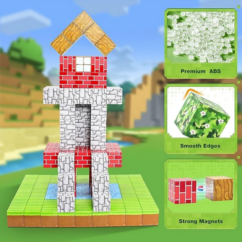 Minecraft Magnetic Blocks Set