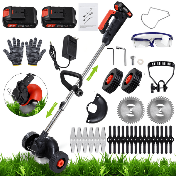 3-in-1 Cordless Lawn Mower (with 16 Blades + 2 Batteries)