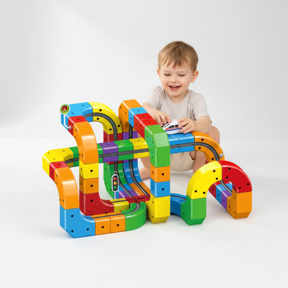 Magnetic Cube Track Set