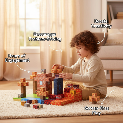 Minecraft Magnetic Blocks Set