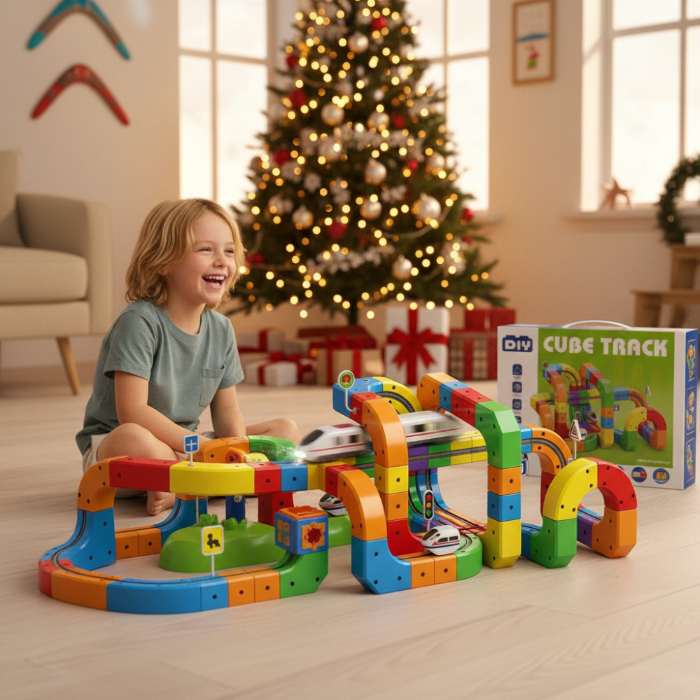 Magnetic Cube Track Set