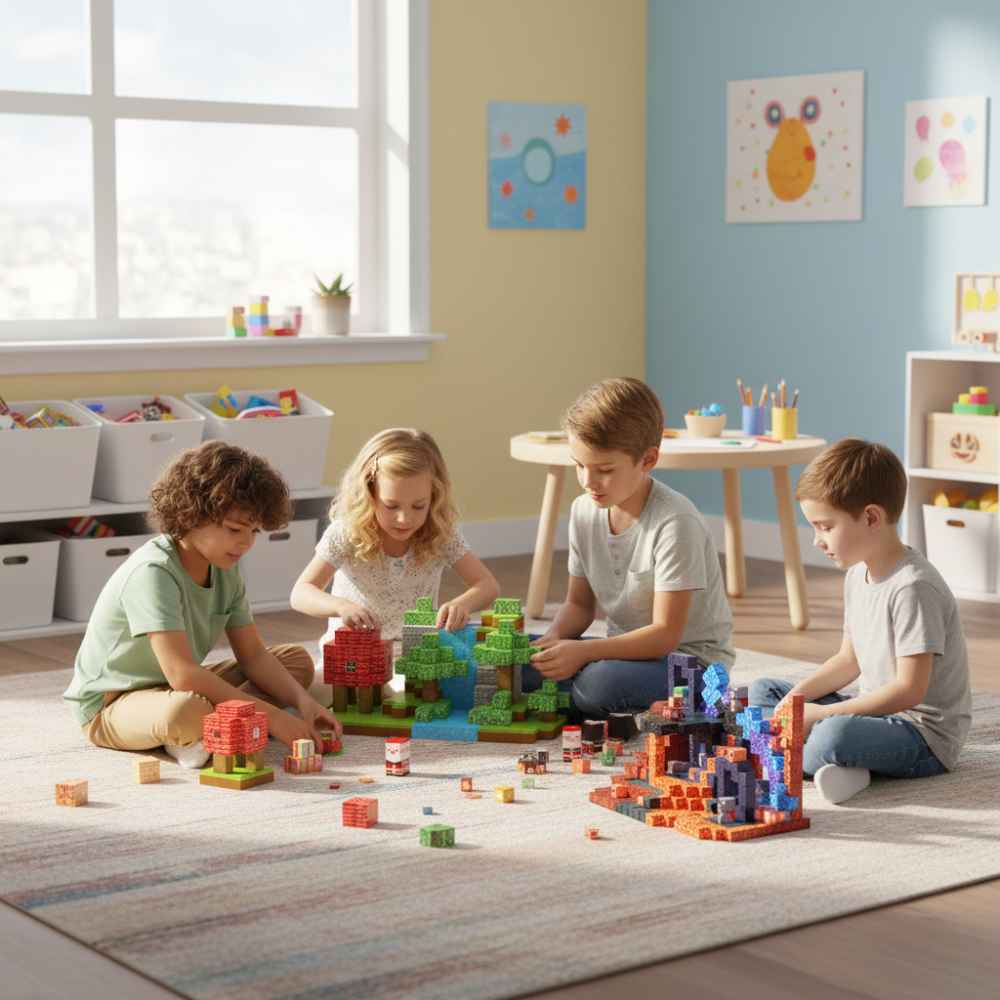 Minecraft Magnetic Blocks Set