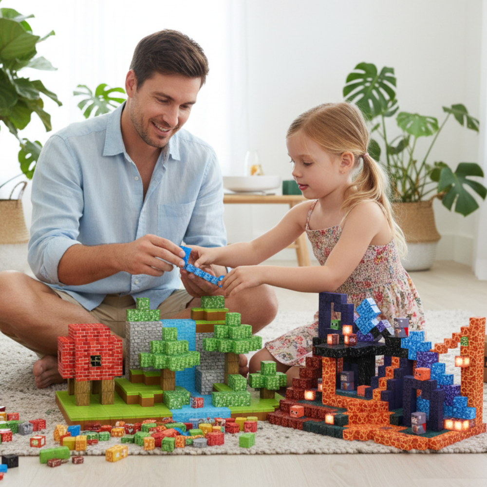 Minecraft Magnetic Blocks Set