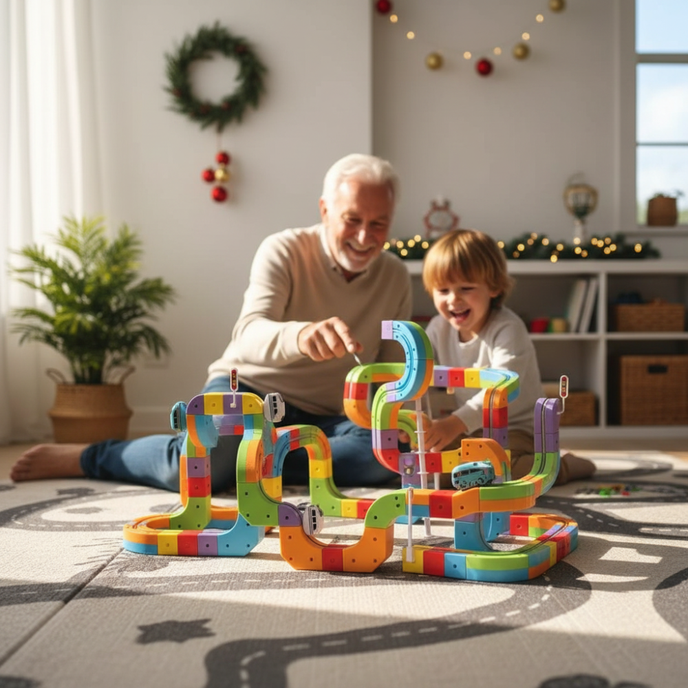 Magnetic Cube Track Set