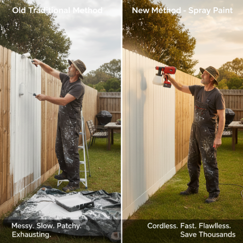 PaintPro™ Cordless Paint Sprayer – 1000ml Pot