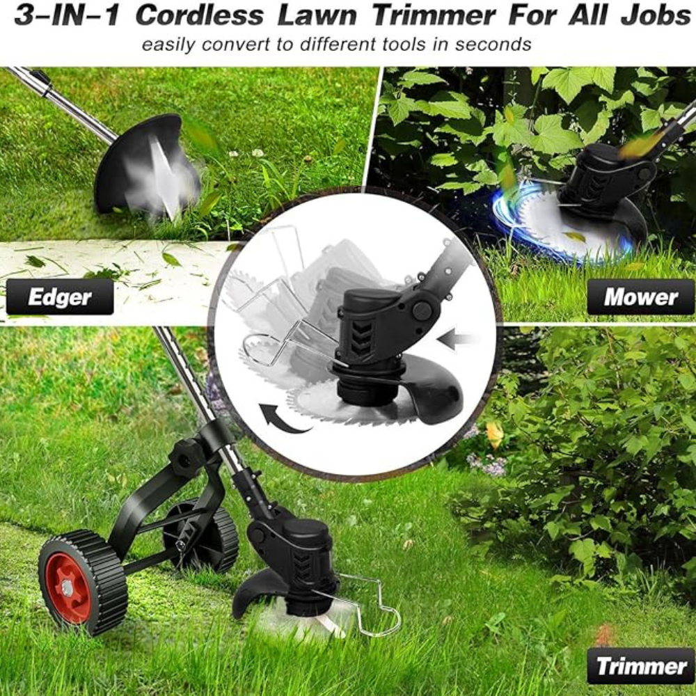 3 in 1 electric lawn mower discount