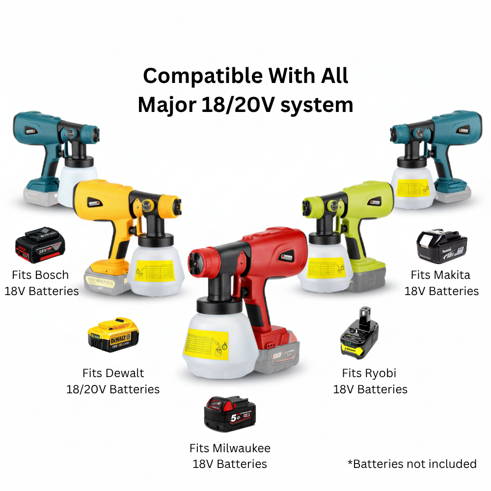 PaintPro™ Cordless Paint Sprayer – 1000ml Pot