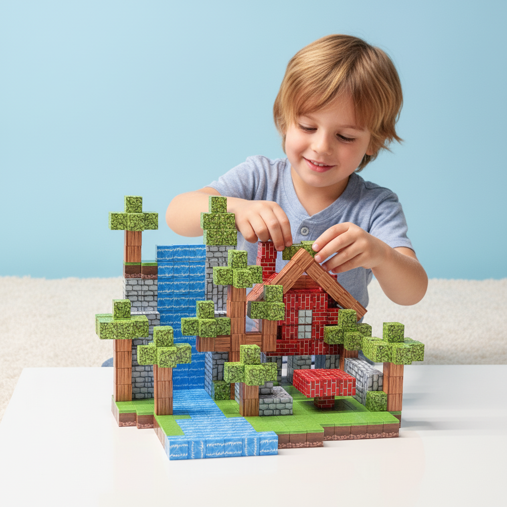 Minecraft Magnetic Blocks Set